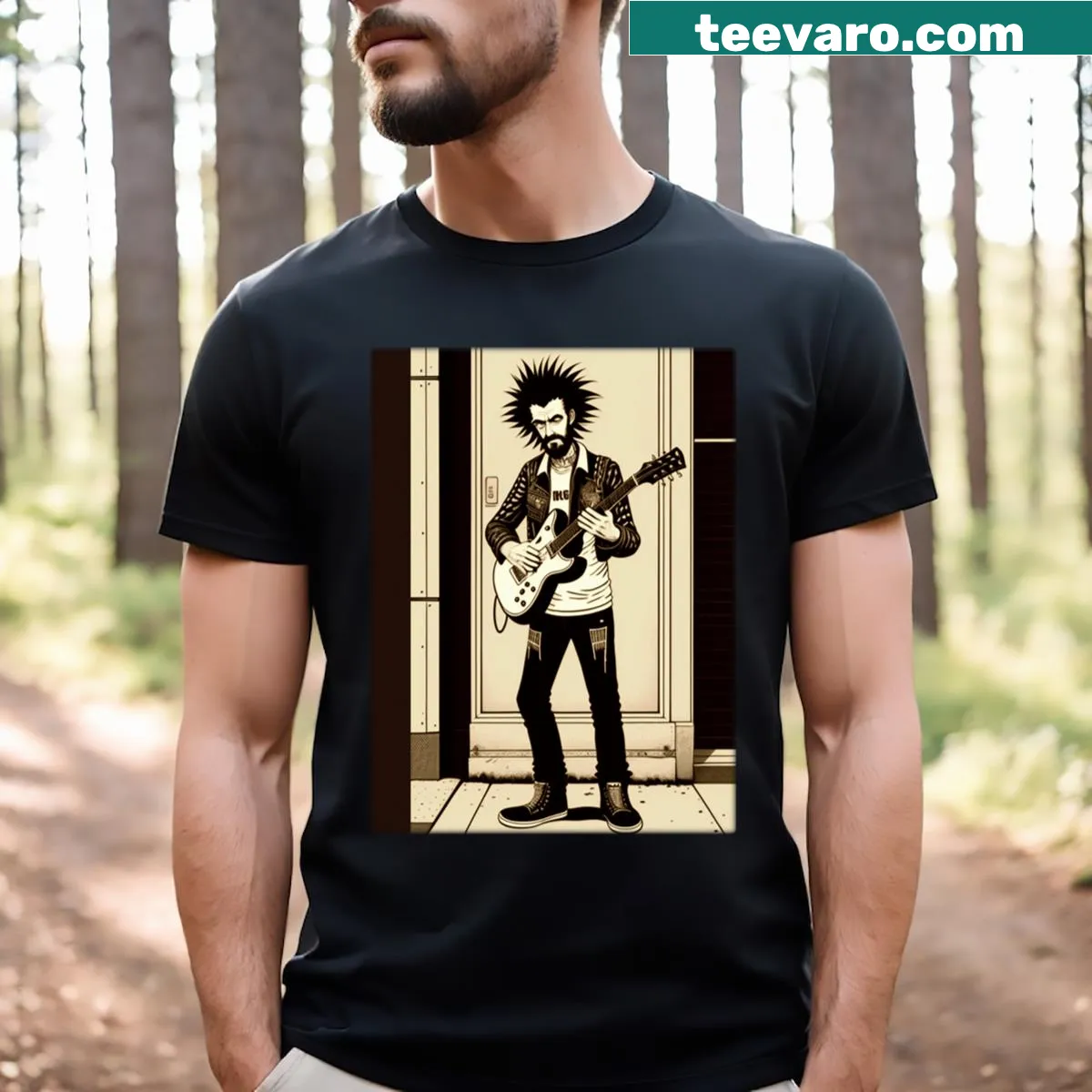 Edgy T-shirt highlighting dedication to the blues with striking text — on a men's t-shirt