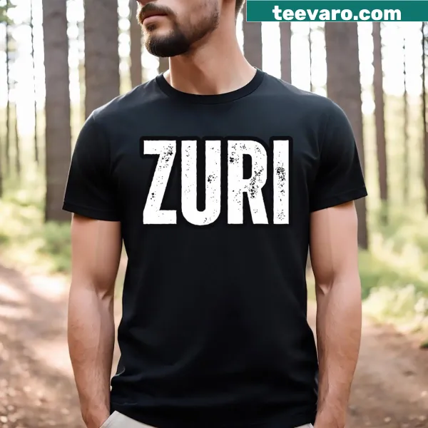 Personalized T-shirt featuring the name Zuri in elegant font