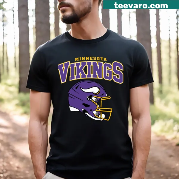 Minnesota Vikings t-shirt featuring bold team logo design.
