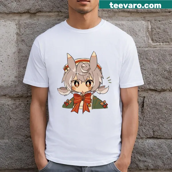 Chibi illustration of Sigewinne on a casual t-shirt.