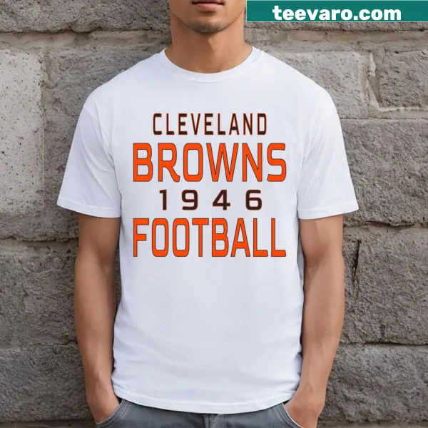 Cleveland Browns Football T-shirt featuring 1946