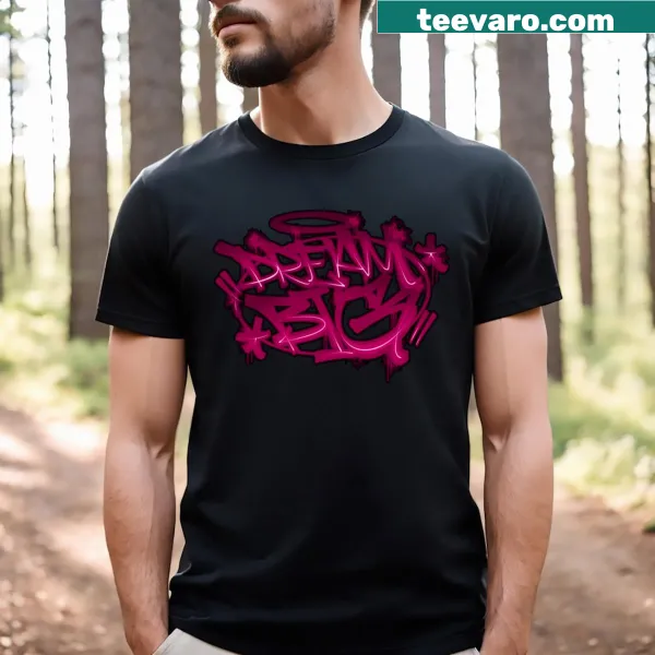 Inspirational t-shirt with 'Dream Big' text design