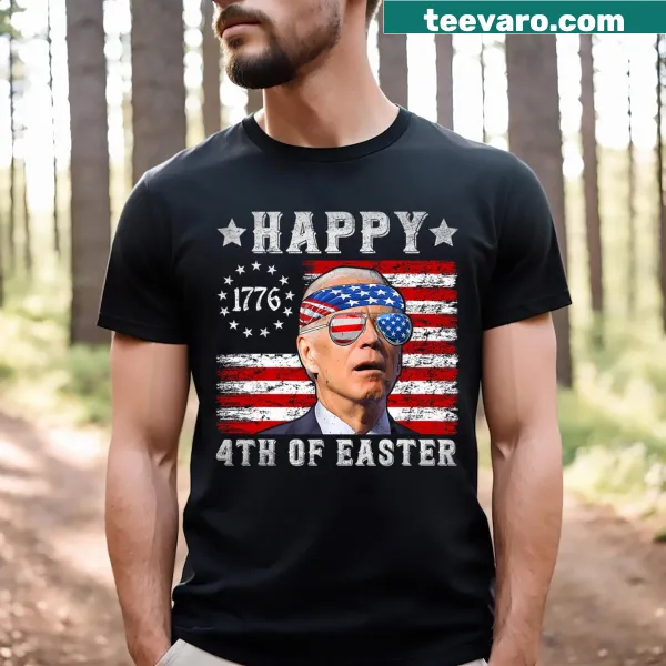 T-shirt with humorous design combining 4th of July and Easter themes