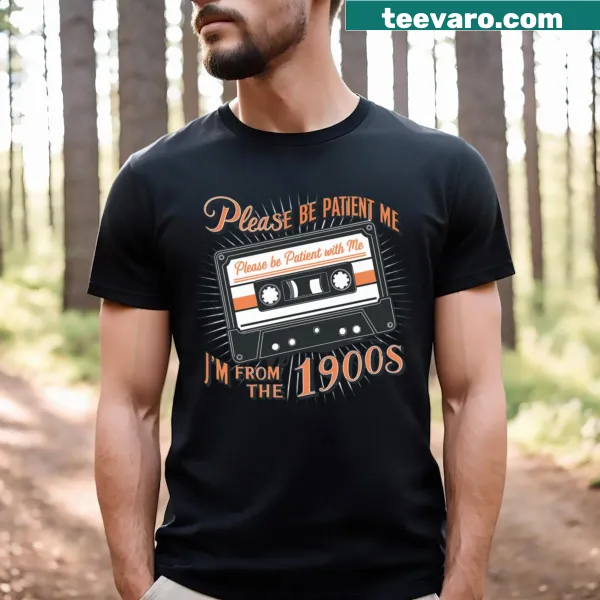 Vintage distressed t-shirt showcasing a retro cassette player design.