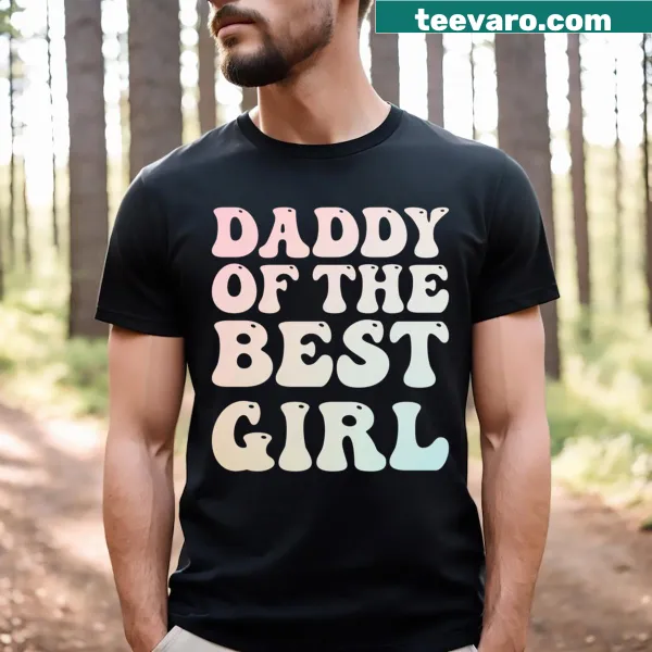 Retro t-shirt for girl dads with a funny quote about being a dad