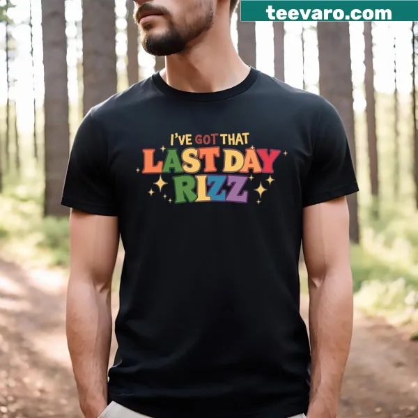 Playful t-shirt for the last day of school with fun text