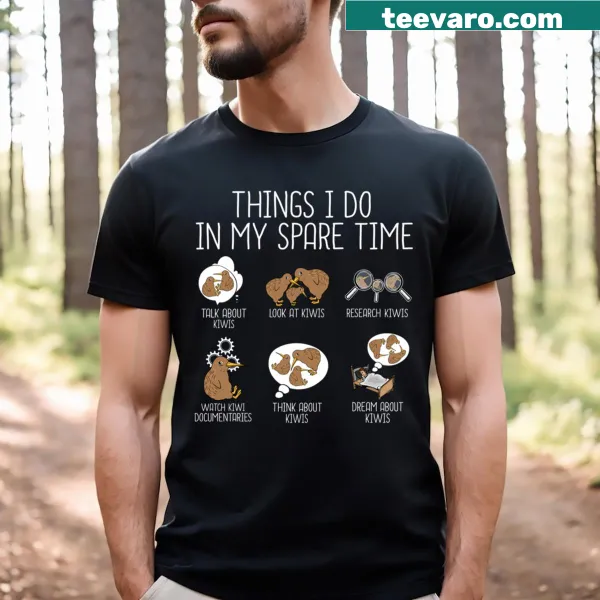Cute kiwi bird illustration on a kids T-shirt