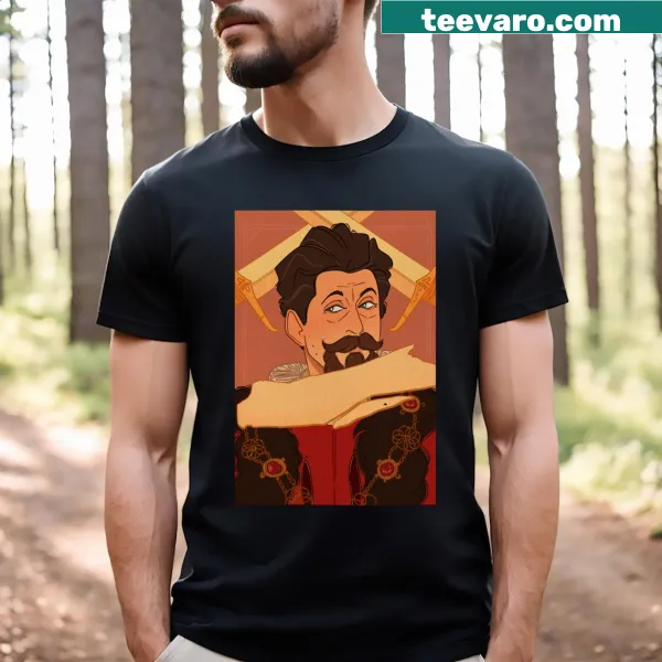 Active lifestyle t-shirt featuring a dynamic Larry Rickard graphic design