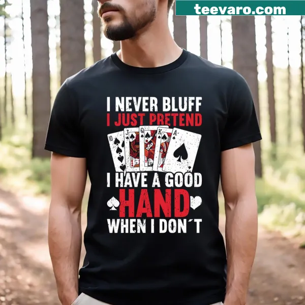 Poker gambling t-shirt with clever graphic design
