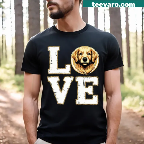 T-shirt celebrating puppy love with fun text