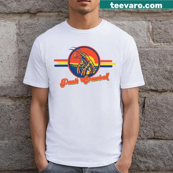 Funny crawfish-themed T-shirt with playful typography