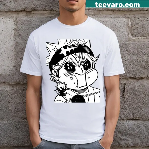 T-shirt featuring Asta character design