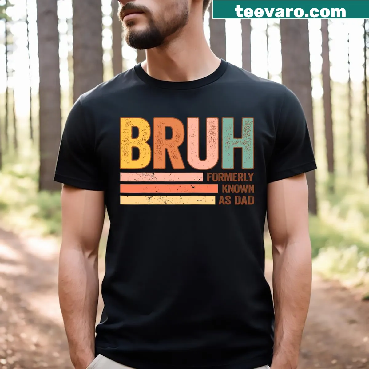 Funny Father's Day t-shirt with humorous dad-themed text — on a men's t-shirt