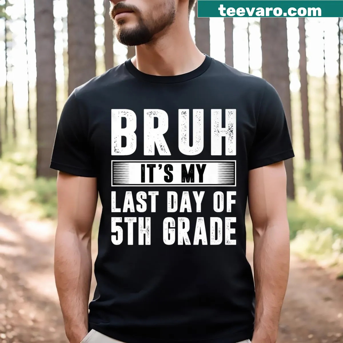 Funny teacher t-shirt for last day of school — on a men's t-shirt
