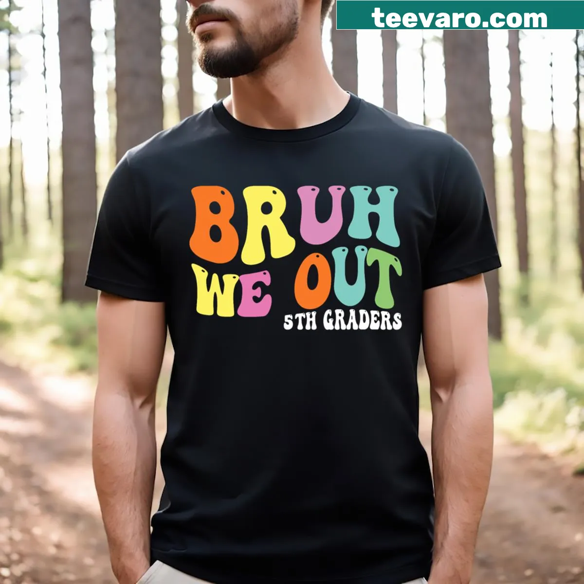 Funny graduation shirt for fifth graders class of 2024. — on a men's t-shirt