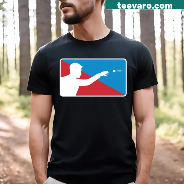 Fun darts-themed graphic t-shirt for sports fans