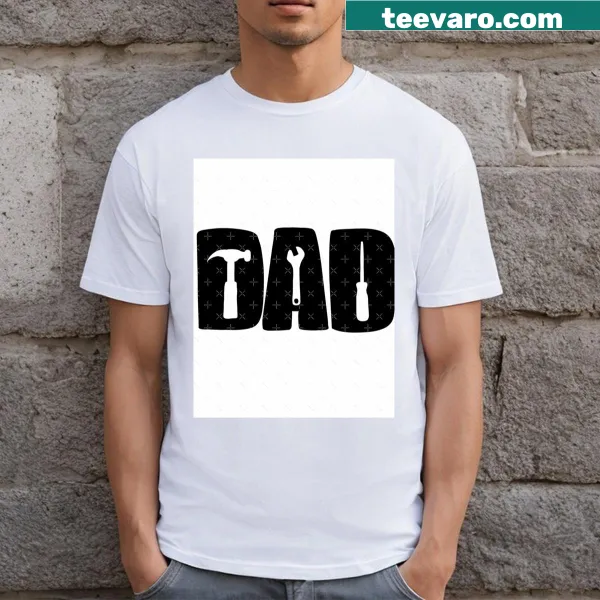 Fitted Fathers Day T-shirt celebrating fatherhood with a classic look