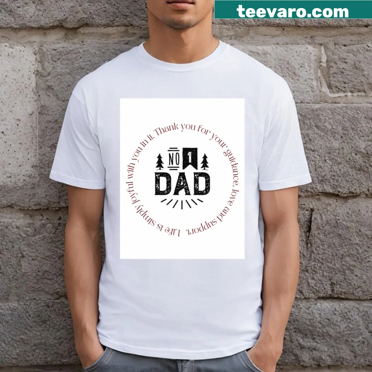 Father's Day t-shirt featuring thoughtful design and meaningful typography — on a men's t-shirt
