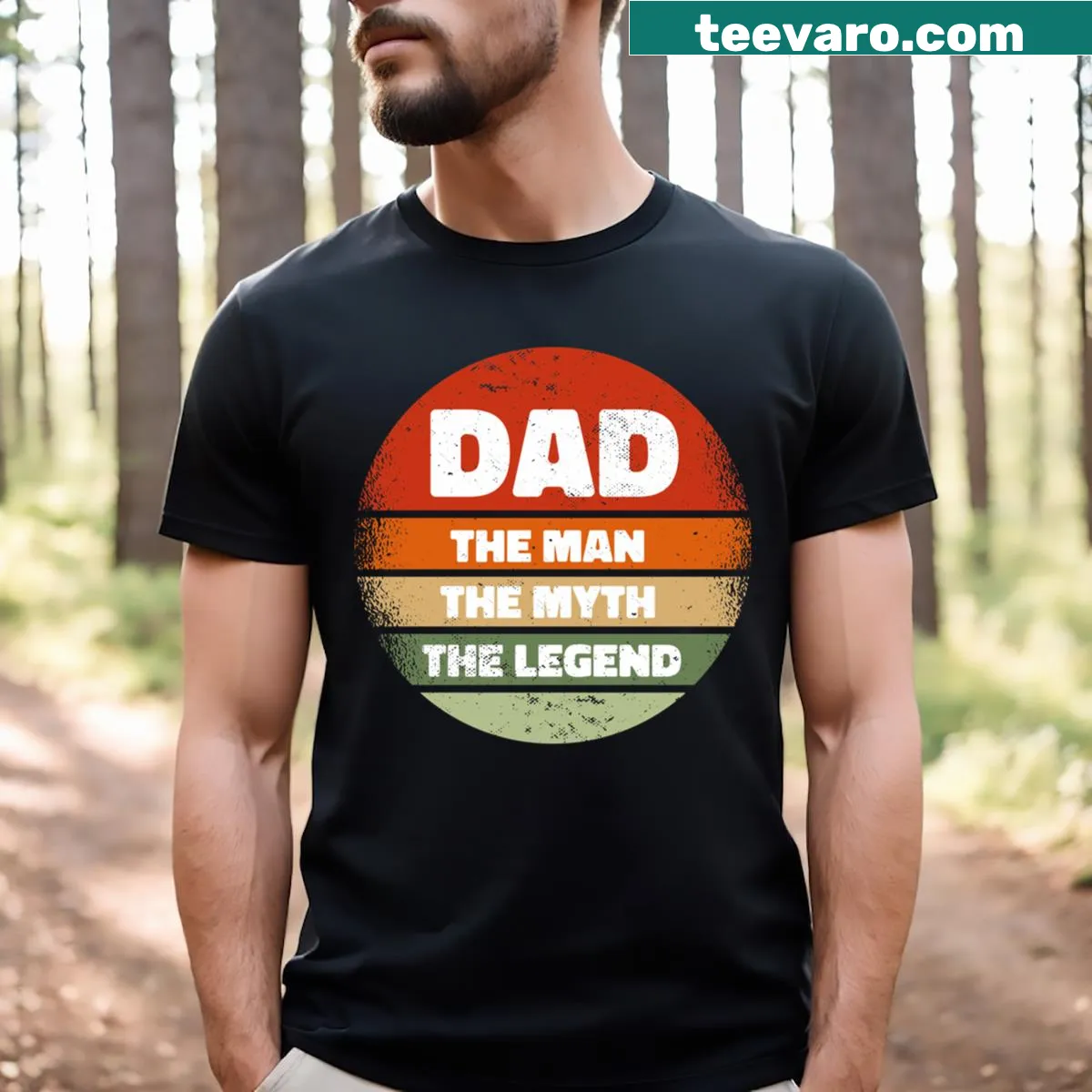 Father's Day gift t-shirt featuring a heartfelt saying about fatherhood — on a men's t-shirt