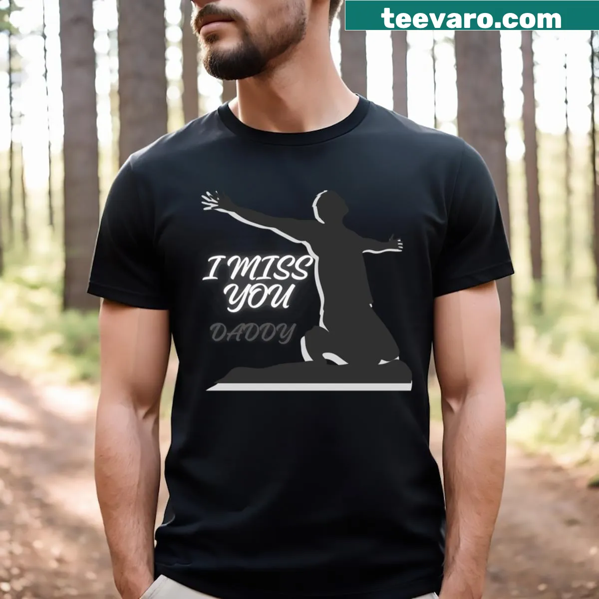 Happy Father's Day T-shirt with engaging design for 2024 — on a men's t-shirt