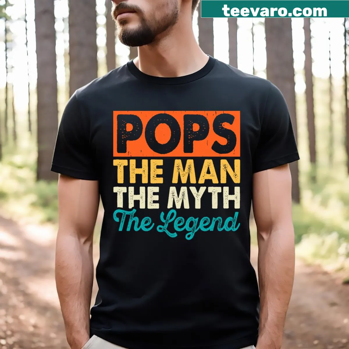 Funny T-shirt for dads with playful typography for Father's Day — on a men's t-shirt