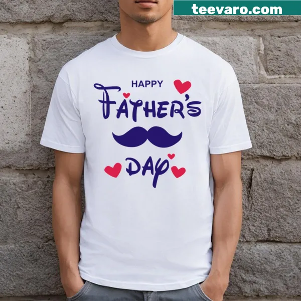 Meaningful Father's Day message graphic on a t-shirt
