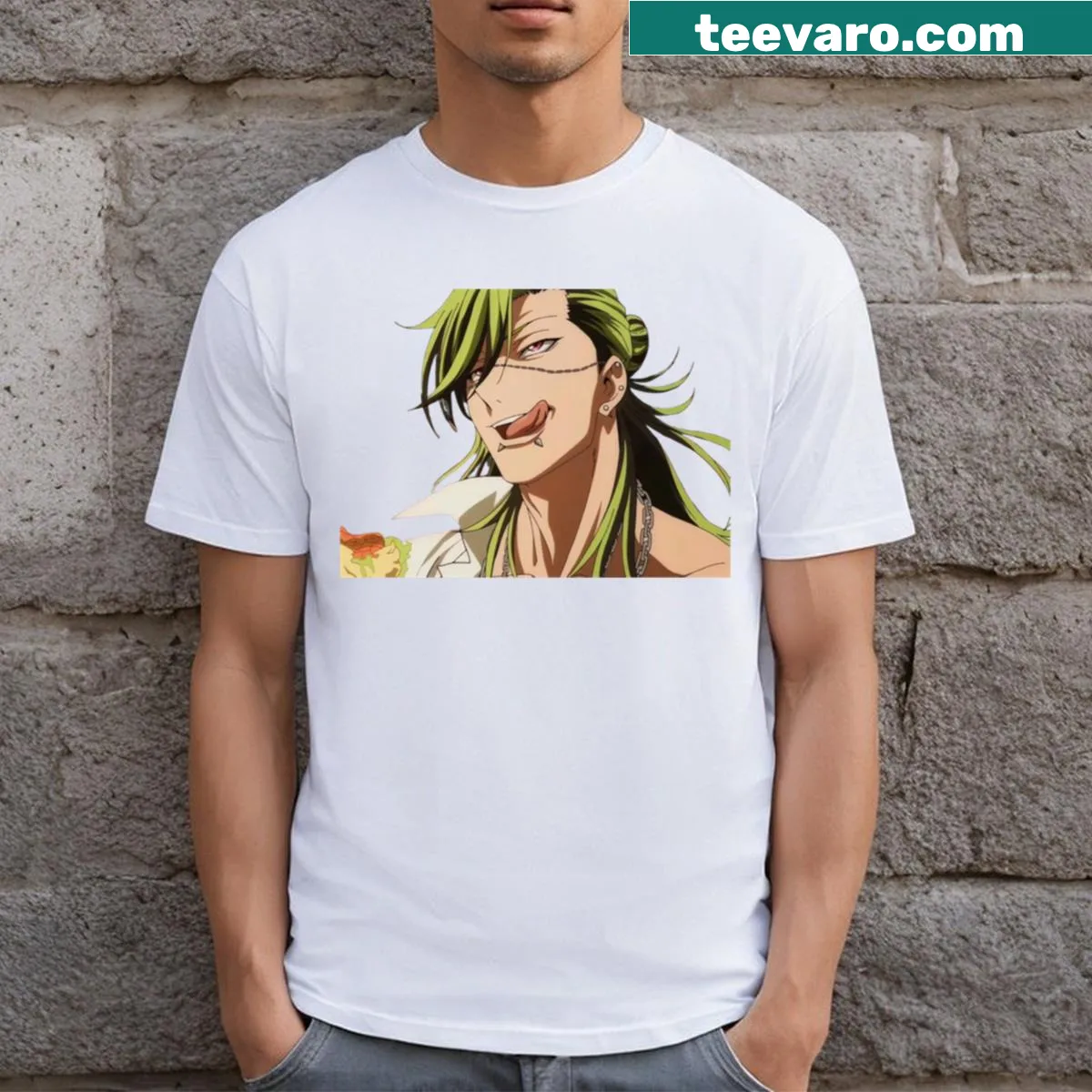 Vintage-style T-shirt with 'Bucchigiri!' graphic for crafters — on a men's t-shirt
