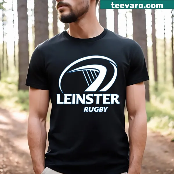 Stylish typography t-shirt featuring Leinster Rugby team name.