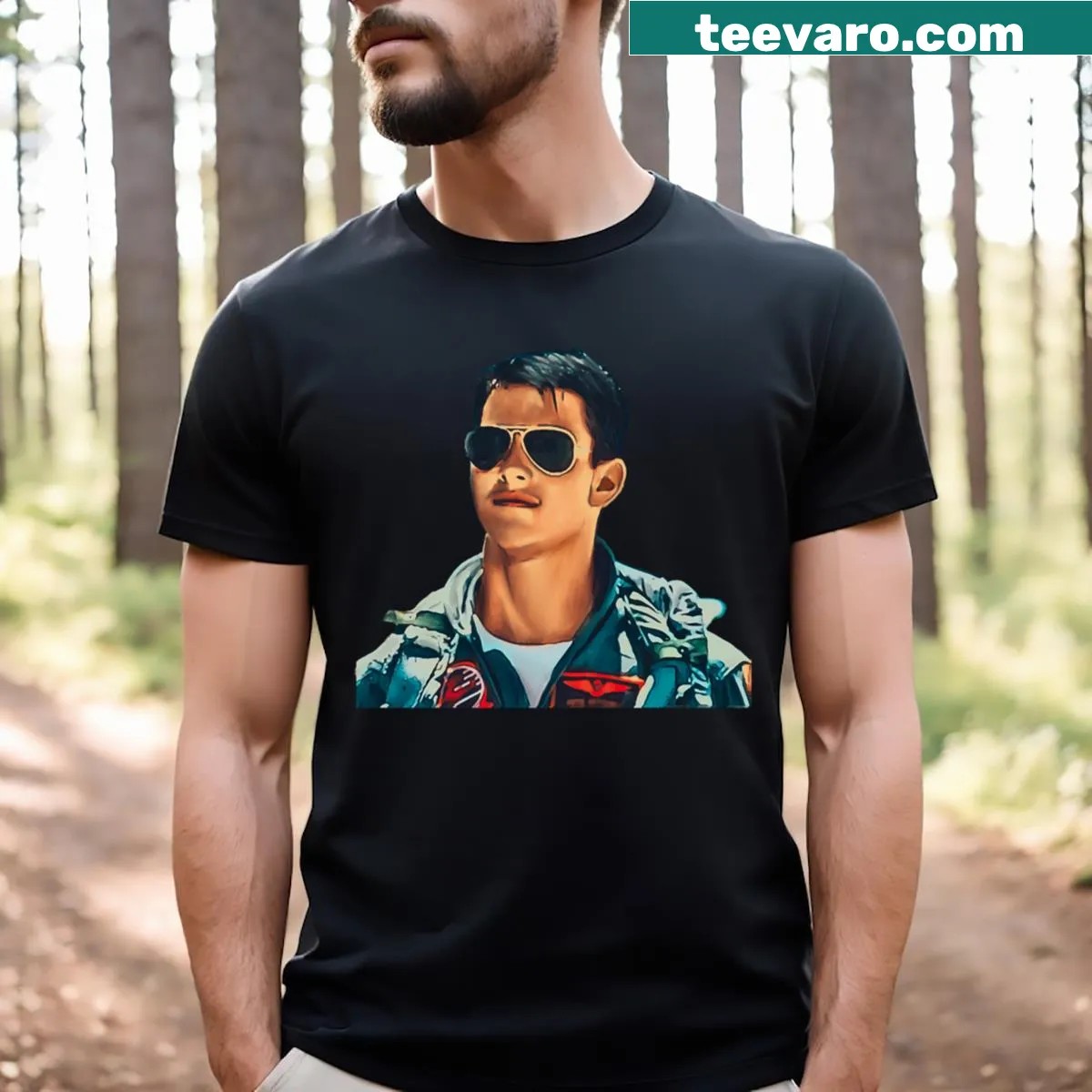 Vintage style Maverick graphic t-shirt for dads with humorous text — on a men's t-shirt