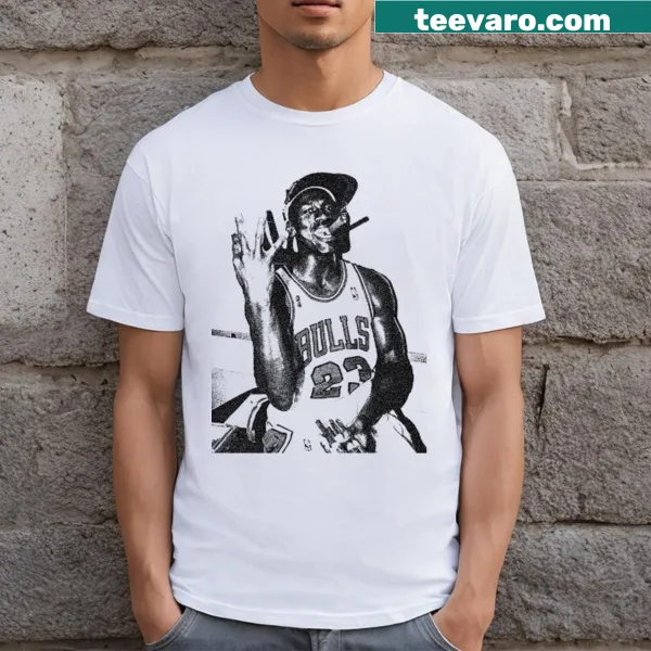 Vintage style Michael Jordan graphic t-shirt celebrating basketball legend
