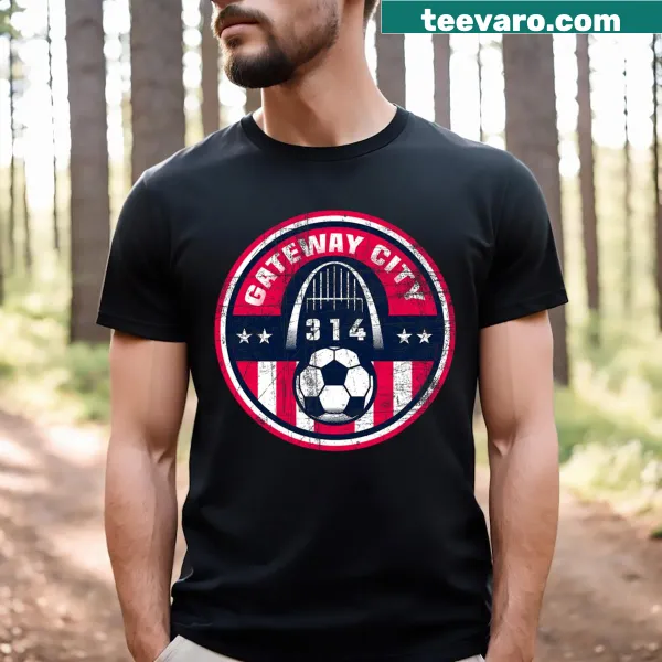 Vintage distressed T-shirt featuring the St. Louis 314 area code