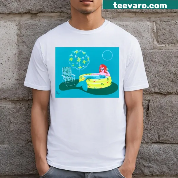 Minimalist typography T-shirt with 'Summer Heat' text