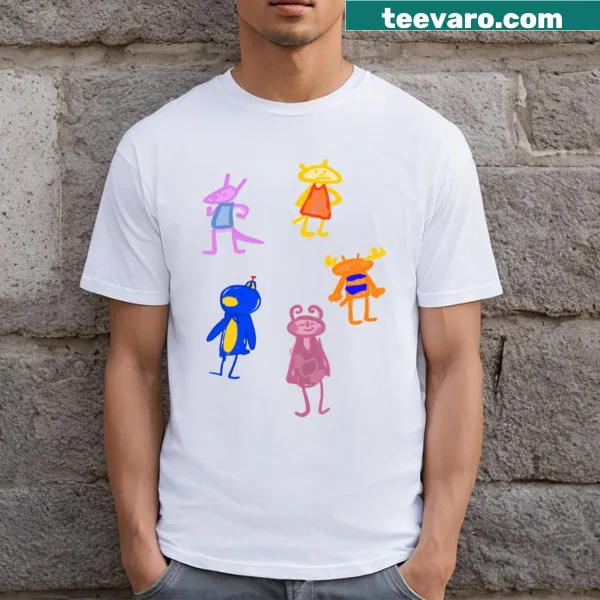 Illustration celebrating childhood adventures on The Backyard Gang T-shirt