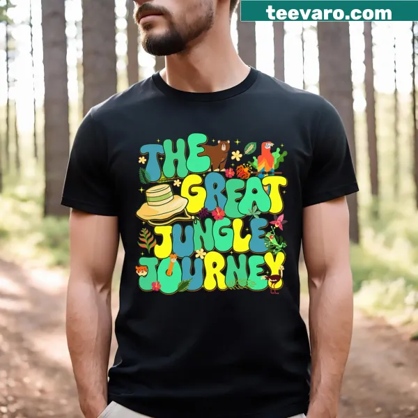 Illustration for The Great Jungle Journey VBS 2024 Summer Bible Camp T-shirt