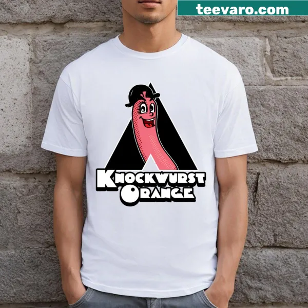 Funny t-shirt with a playful knockwurst message