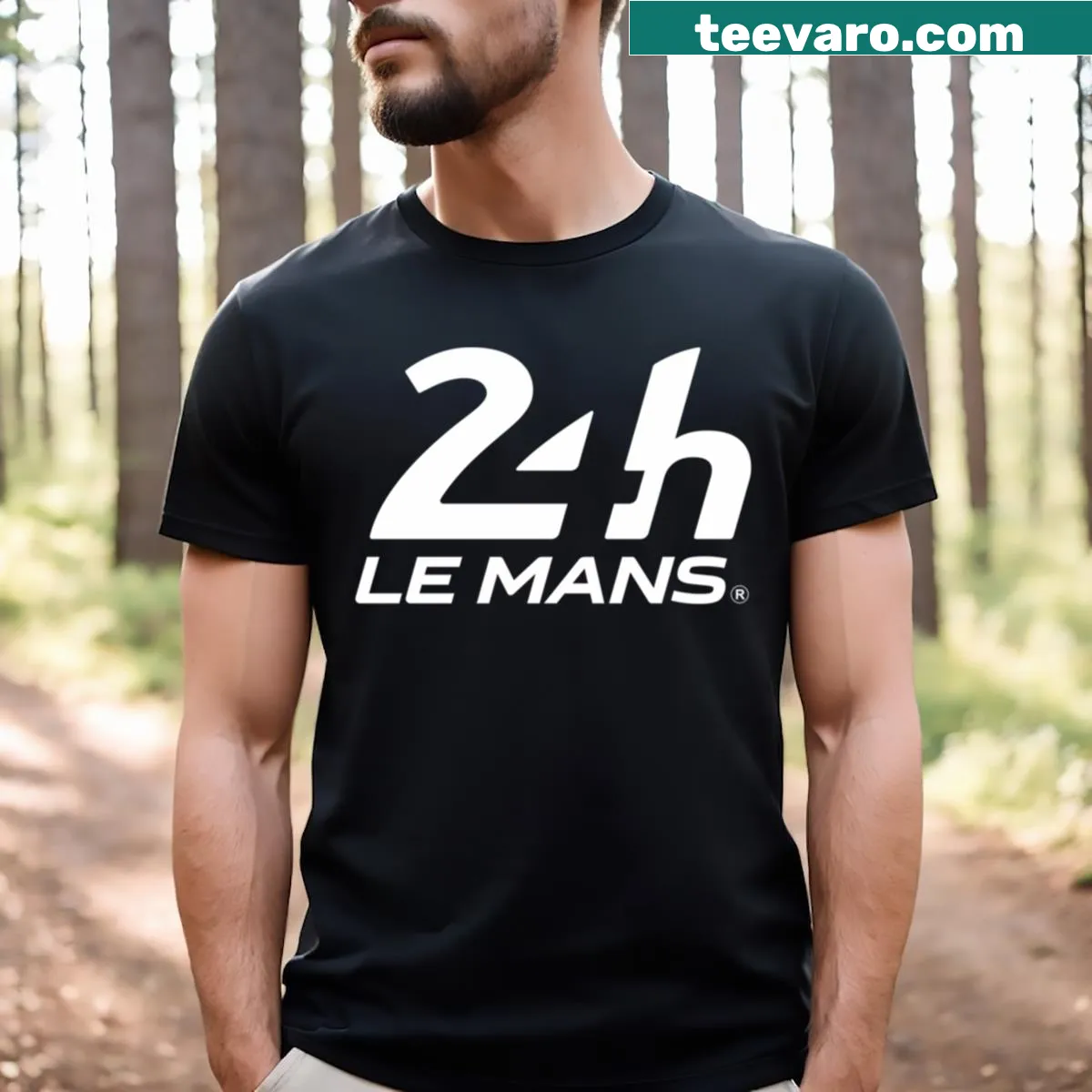 Illustration of sports cars celebrating the 24h Le Mans race — on a men's t-shirt
