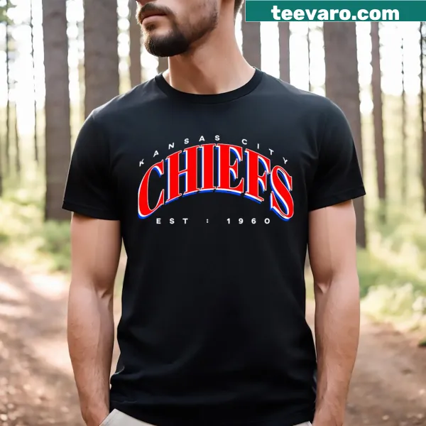 Artistic T-shirt featuring the Kansas City Chiefs logo
