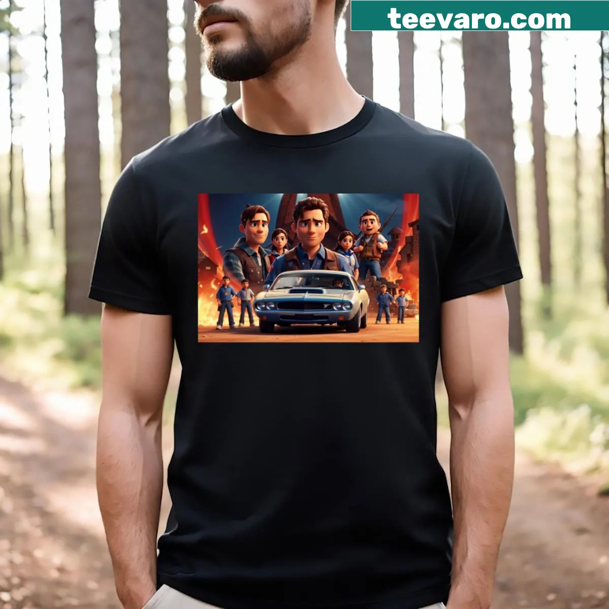 Artistic graphic inspired by the movie Challengers — on a men's t-shirt