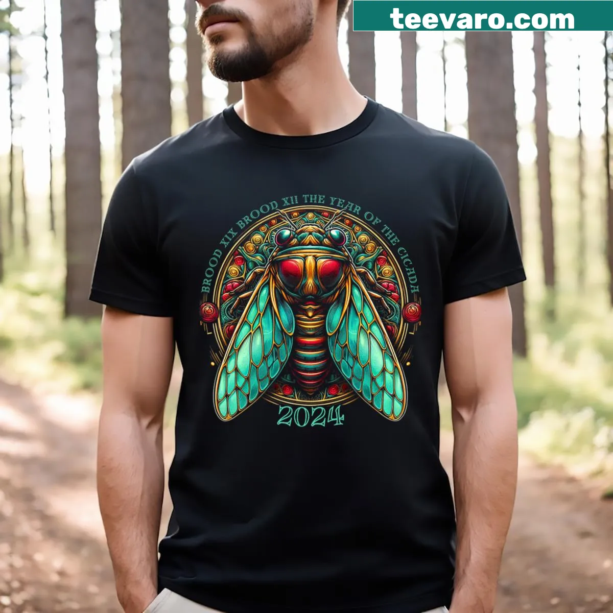 Cicada Lover t-shirt celebrating Year of the Cicada — on a men's t-shirt
