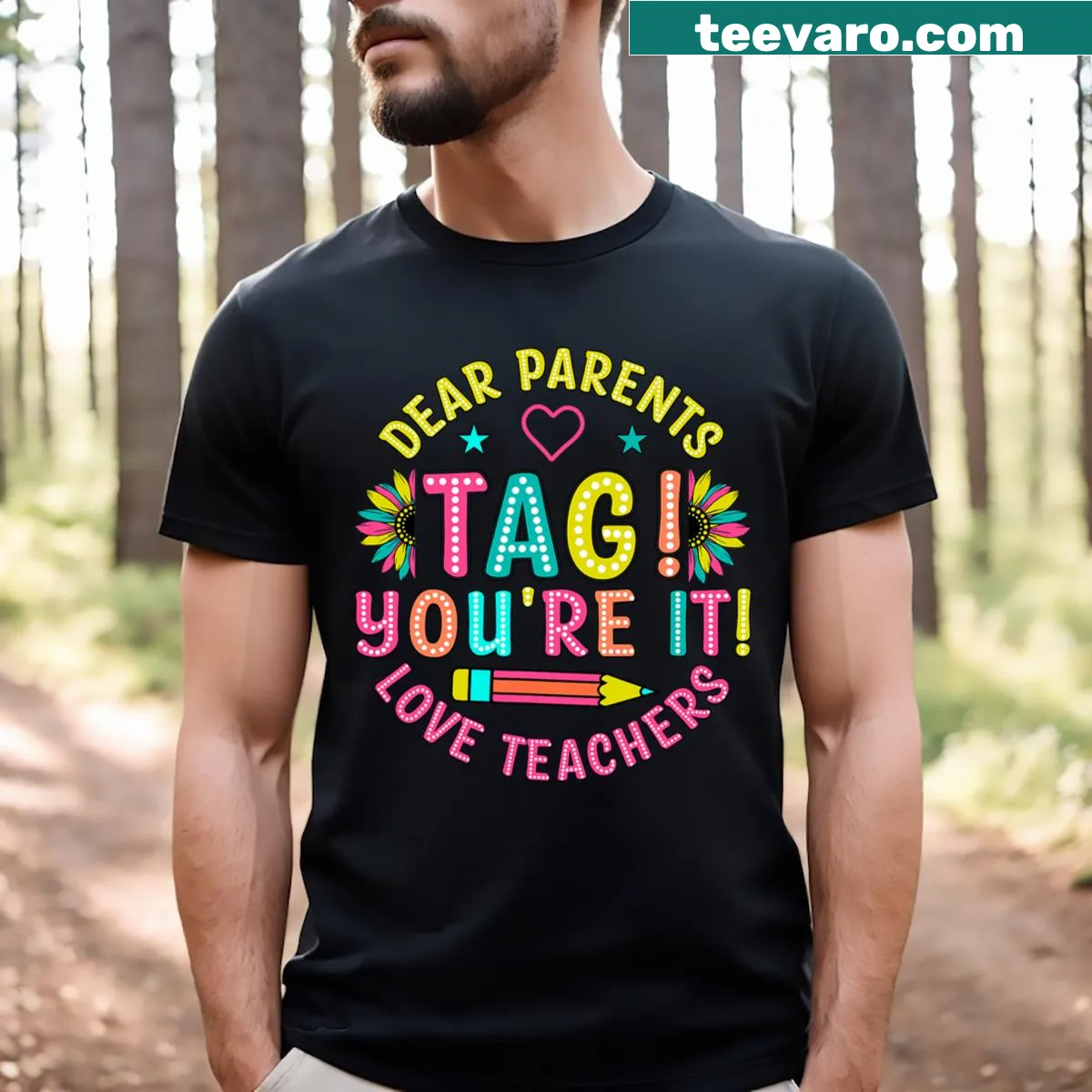 Heartfelt teacher last day of school t-shirt — on a men's t-shirt