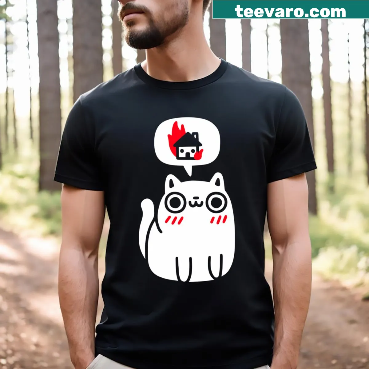 T-shirt featuring the phrase 'Dreaming Of Destruction' in artistic typography — on a men's t-shirt