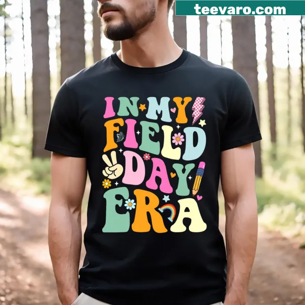 T-shirt celebrating Field Day 2024 for teachers with playful text