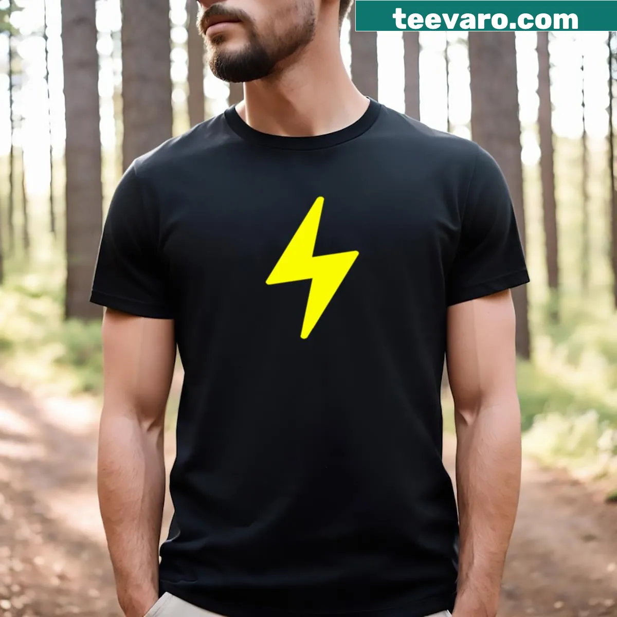 Nostalgic T-shirt featuring a scar design inspired by a famous wizard — on a men's t-shirt