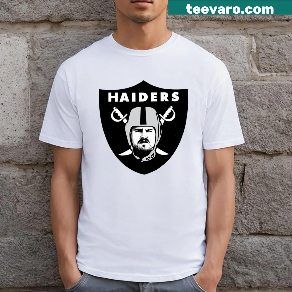 Bold graphic T-shirt inspired by the film Haider II — on a men's t-shirt