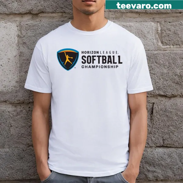 Horizon League 2024 Softball Championship T-shirt with bold text