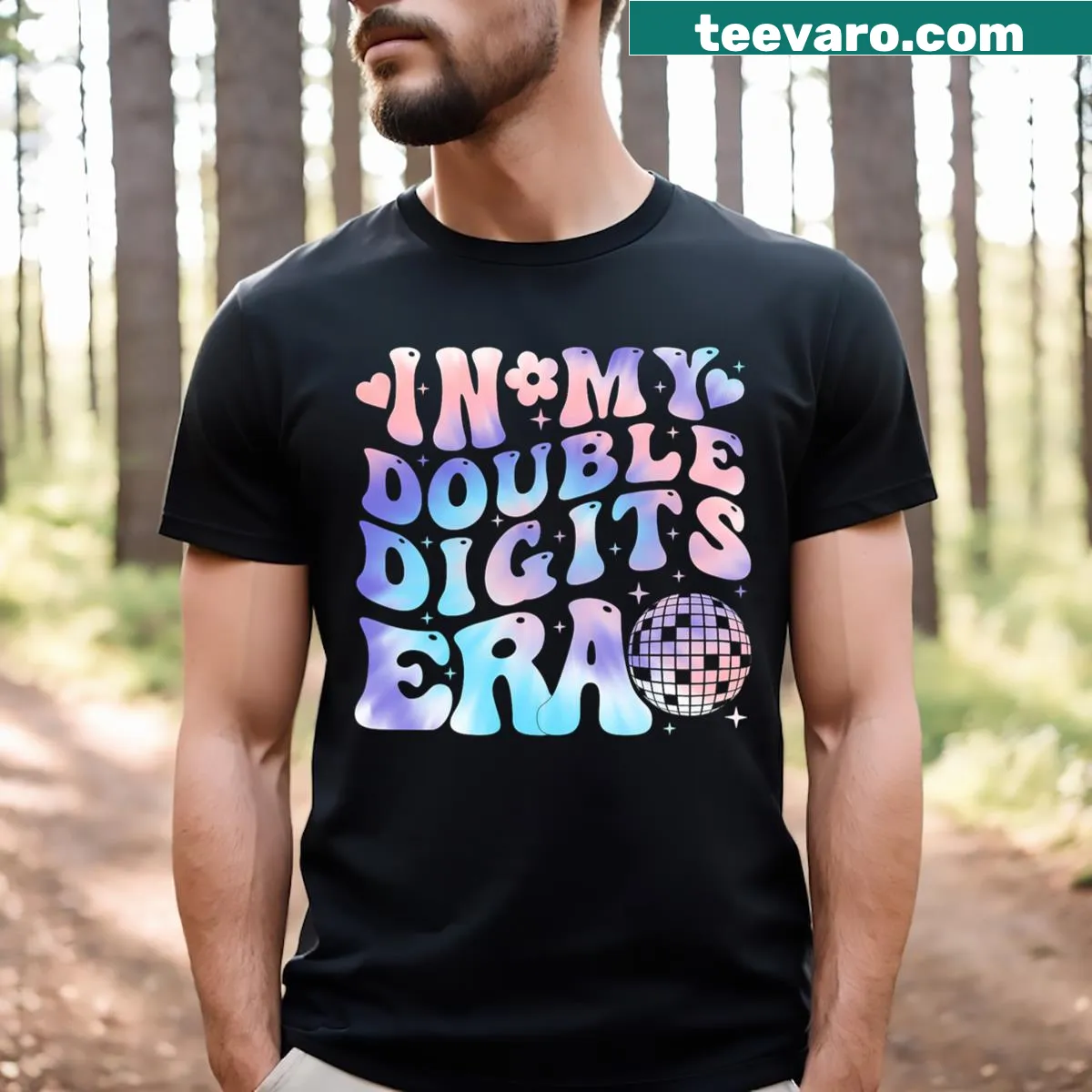 10th Birthday Girl T-shirt with fun text — on a men's t-shirt