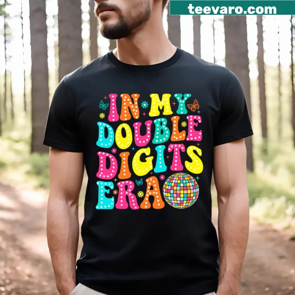 Retro-themed T-shirt for a 10-year-old girl's birthday.