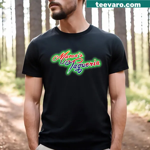 Cartoon taco design on a T-shirt for taco lovers