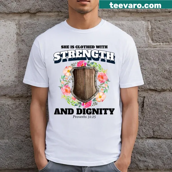 Inspirational typography on a T-shirt for Mother's Day
