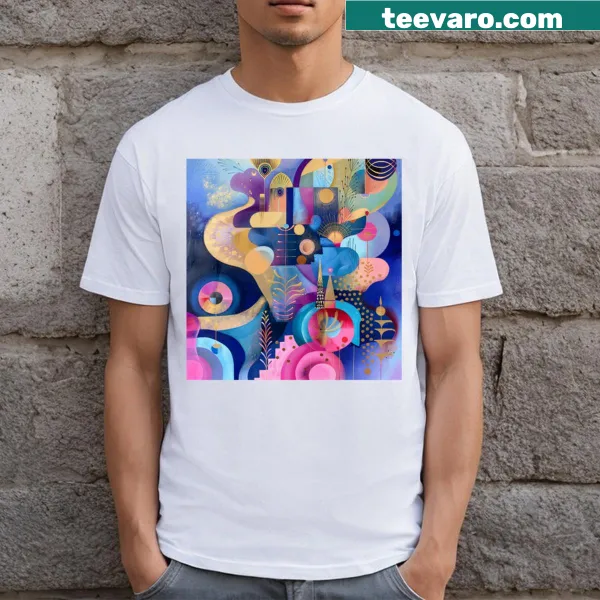 T-shirt with an illustrated peacock and temple design inspired by nature.